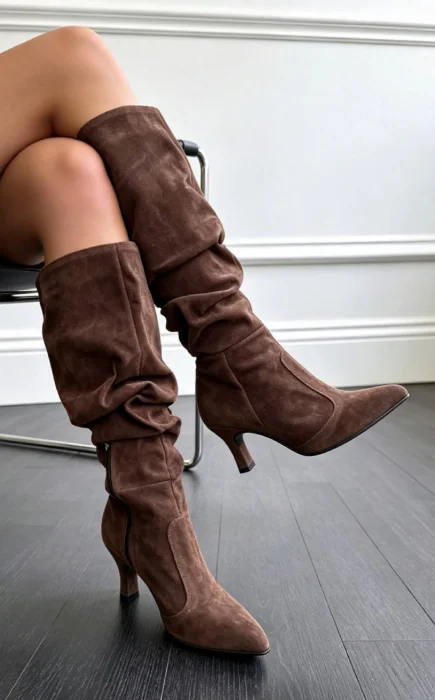 Bota Chocolate/arrugada