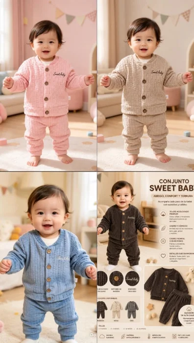 Conjunto Plush Bondeado