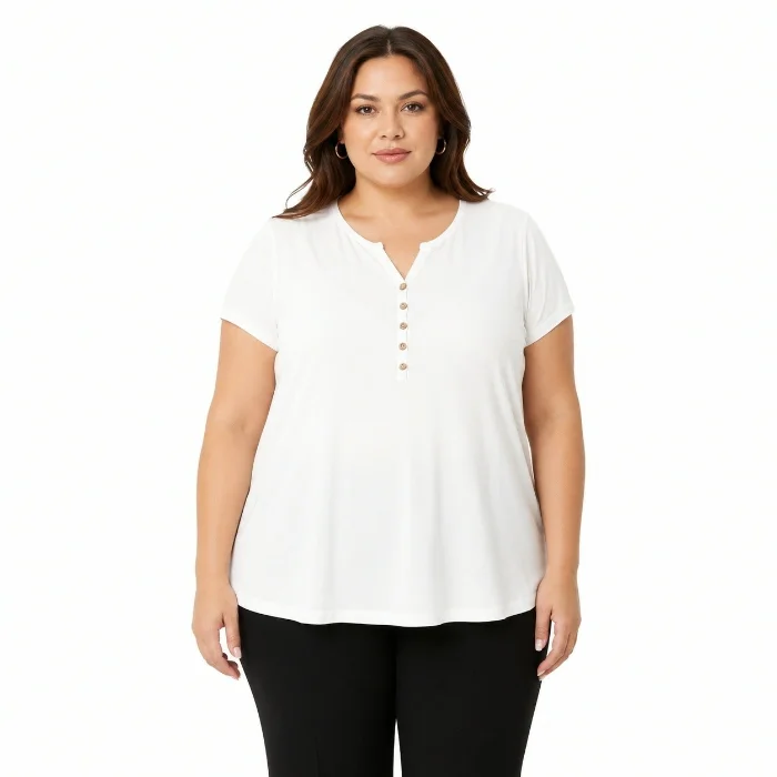 Remera de Viscosa 5 Botones