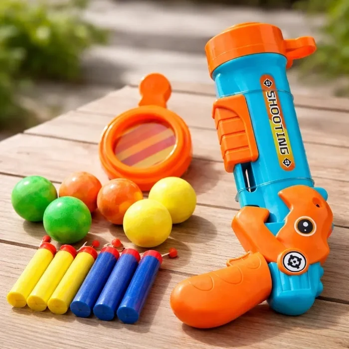 Pistola de Juguete Lanza Dardos y Pelotas Goshop - Ab 14209