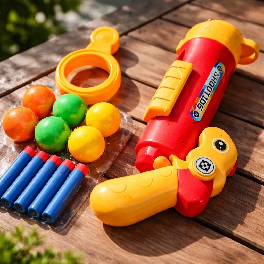 Pistola de Juguete Lanza Dardos y Pelotas Goshop - Ab 14209 - Imagen 2