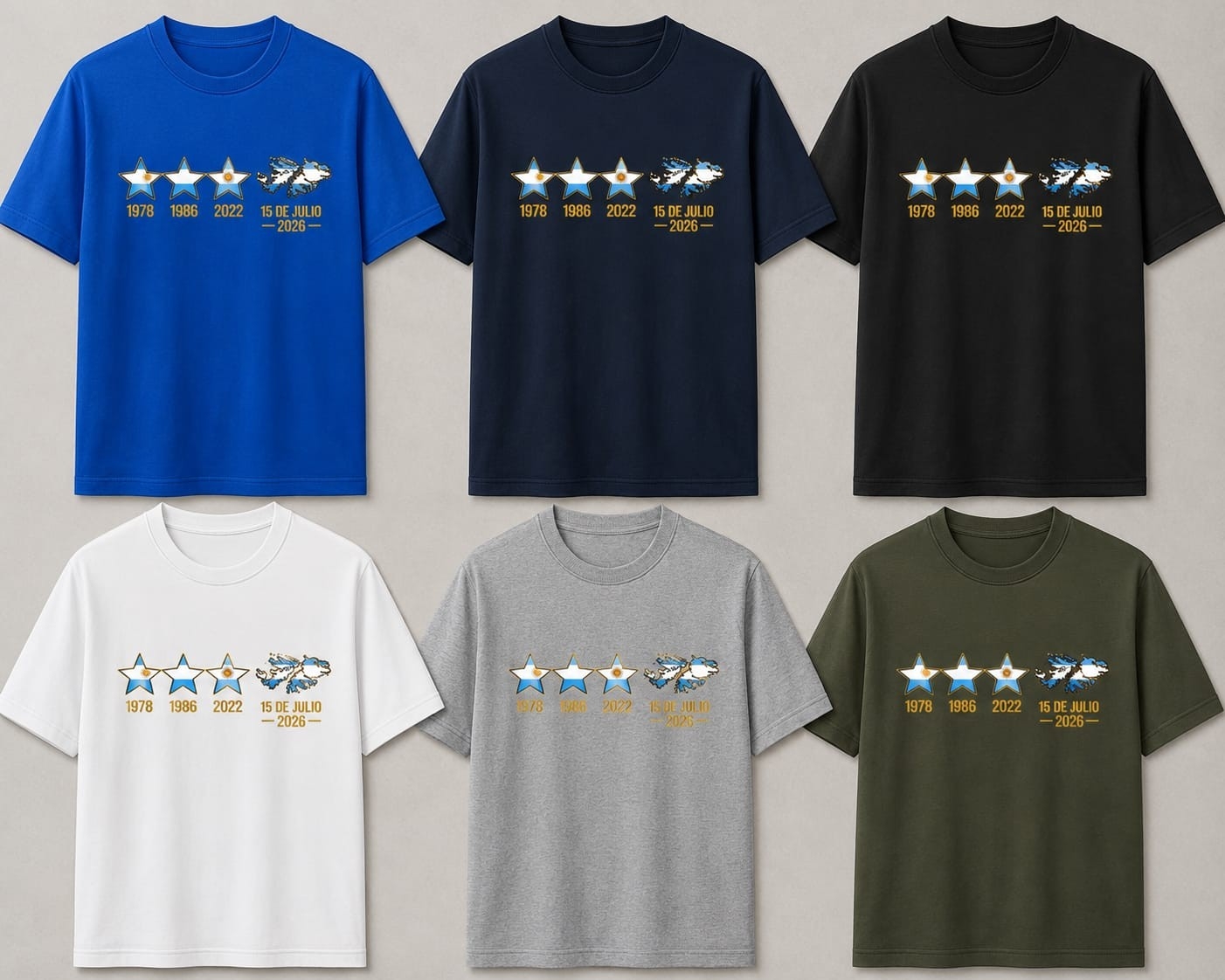 Remeras Malvinas Adulto (1 al 5) - Imagen 3
