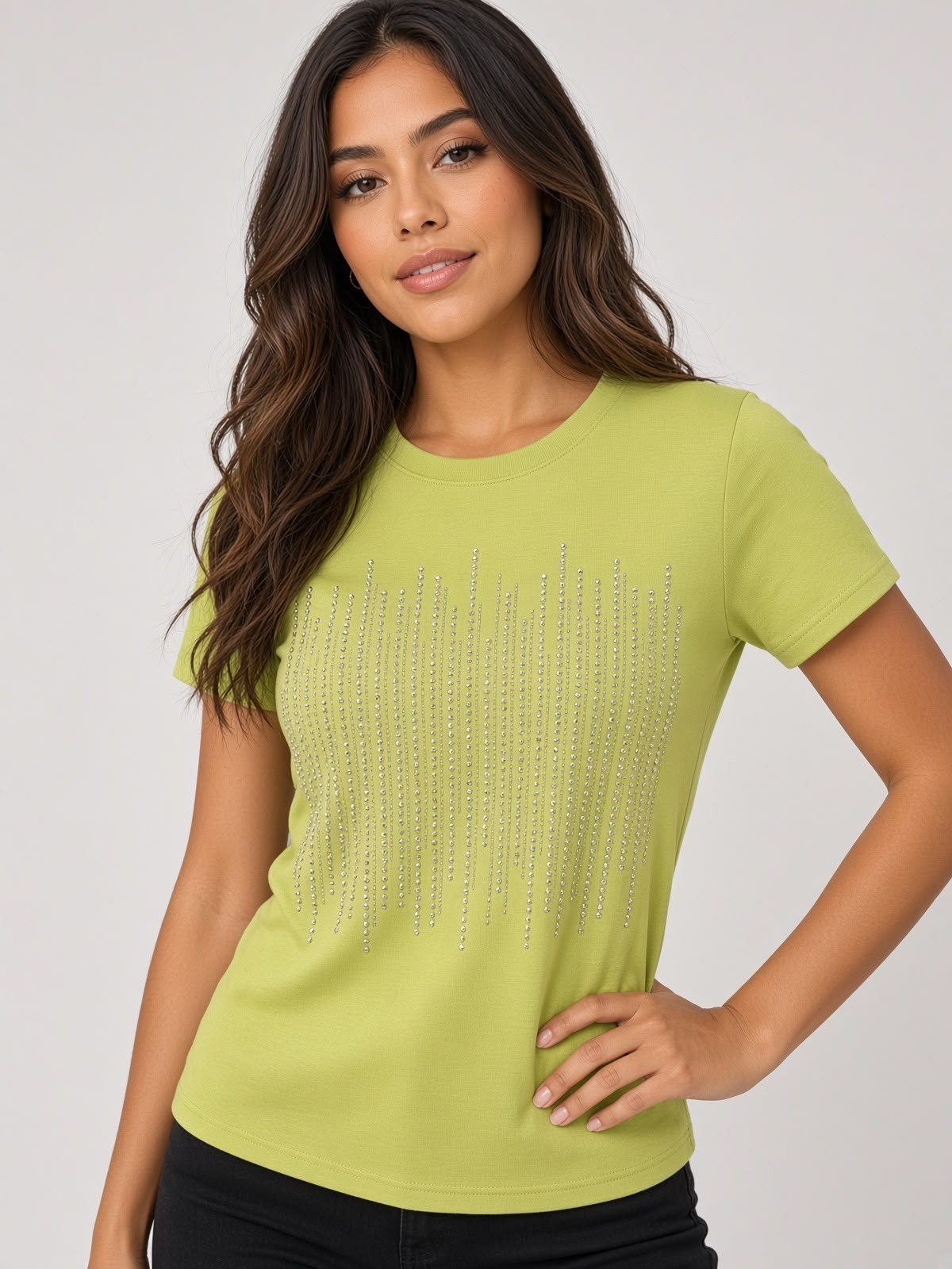 Remera con Brillo de Chica  Importado - Imagen 6