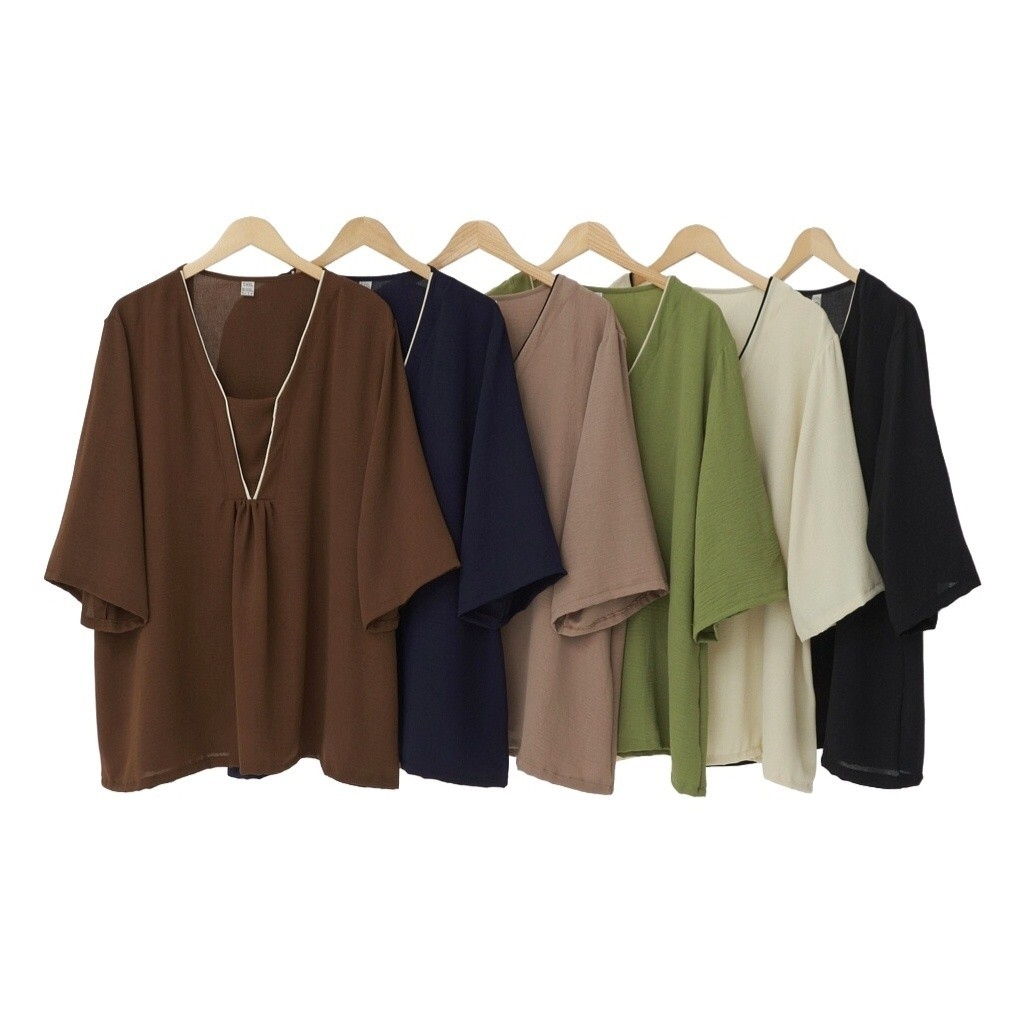 Blusa de Cey con Vivo y Recortes - Imagen 2