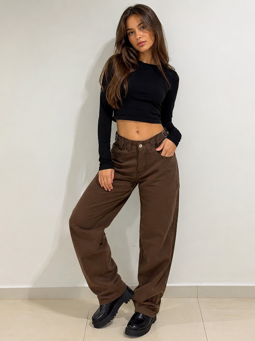 Jean Baggy Regulador Dama Pantalón Ancho Denim Mujer 2000's Ajustablemayoristahotsale - Imagen 4