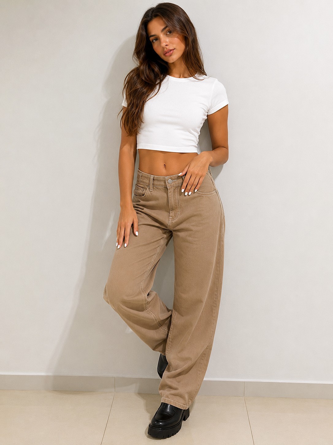 Jean Baggy Regulador Dama Pantalón Ancho Denim Mujer 2000's Ajustablemayoristahotsale - Imagen 5