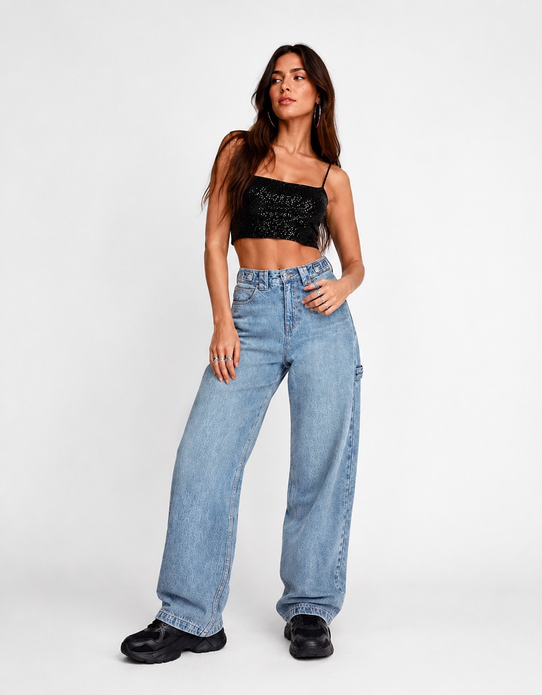 Jean Baggy Regulador Dama Pantalón Ancho Denim Mujer 2000's Ajustablemayoristahotsale - Imagen 7