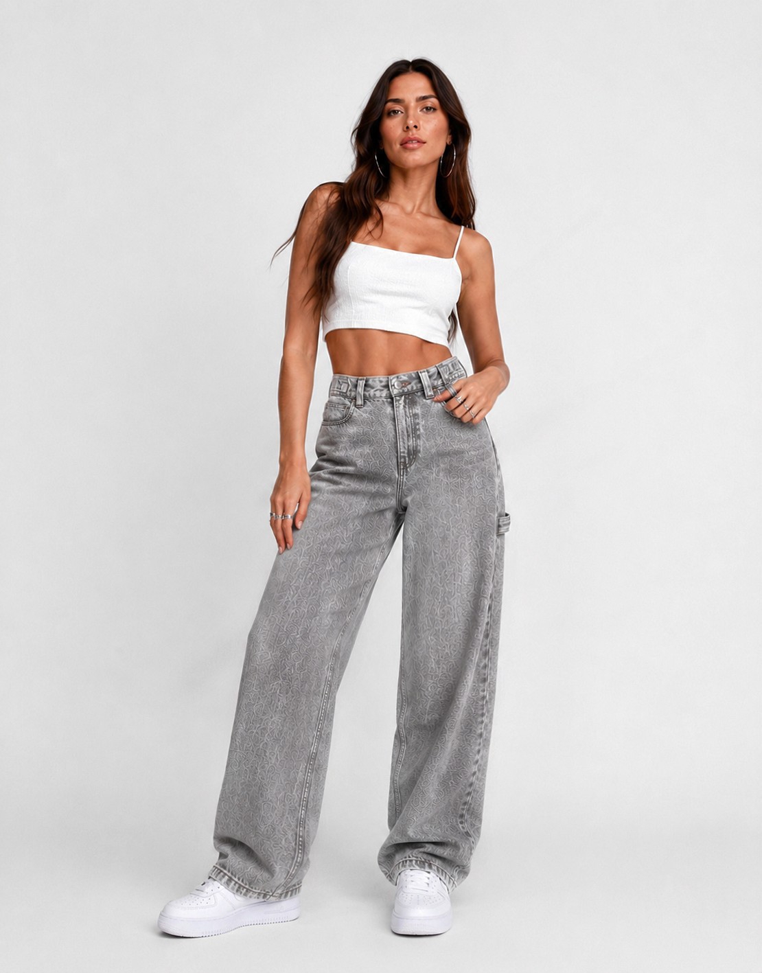 Jean Baggy Regulador Dama Pantalón Ancho Denim Mujer 2000's Ajustablemayoristahotsale - Imagen 8