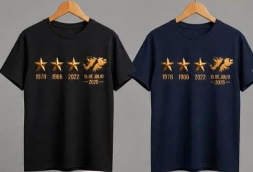 Remera Tres Estrellas Malvinas Algodón Peinado - Miniatura 2