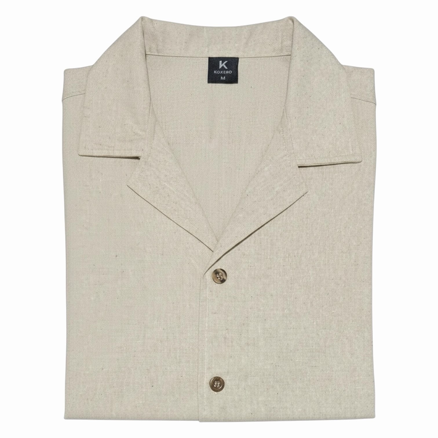 Camisa Cuello Cubano de Lino Sastrero - Imagen 2