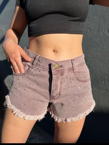 Short  Bordo con Brillos del 36 al 46 por Pedido