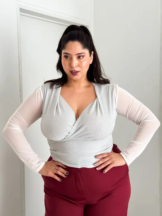 Blusa Cruzado  Fiesta
