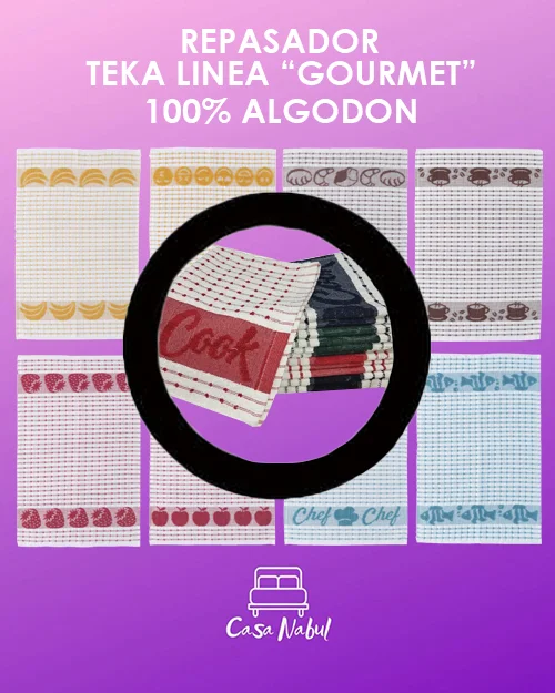 Repasador Teka Original Brasil 100% Algodon