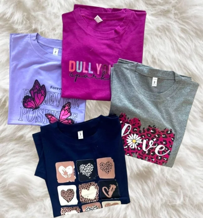 Remera Dama Corazones