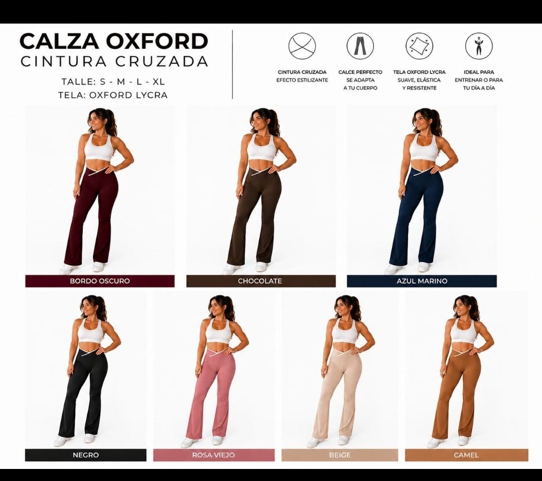 Calza Cintura Cruzada Oxford - Imagen 2