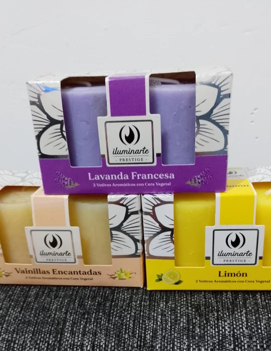 Velas Aromáticas por Dos Unidades