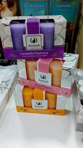 Velas Aromáticas por Dos Unidades