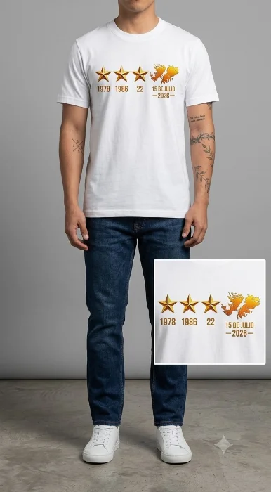 Remeras de las Malvinas Jersey Peinado