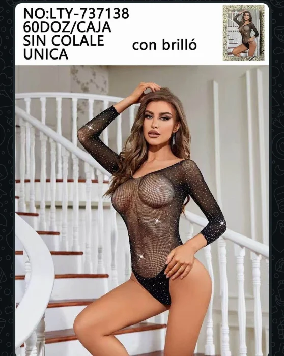 Body Importado de Tull con Brillo