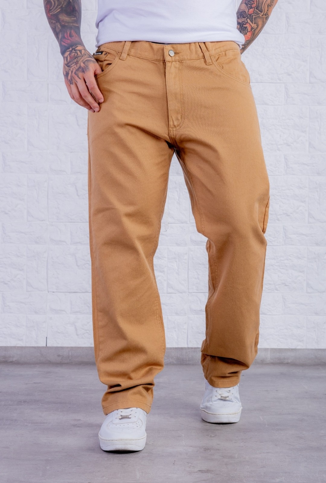 Pantalón Recto de Gabardina de Hombre - Imagen 2