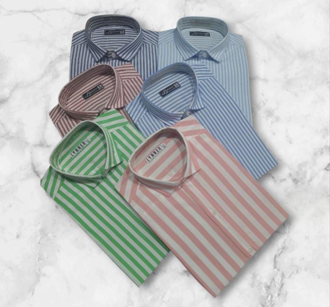Camisa Manga Larga Rayada de Hombre - Imagen 2