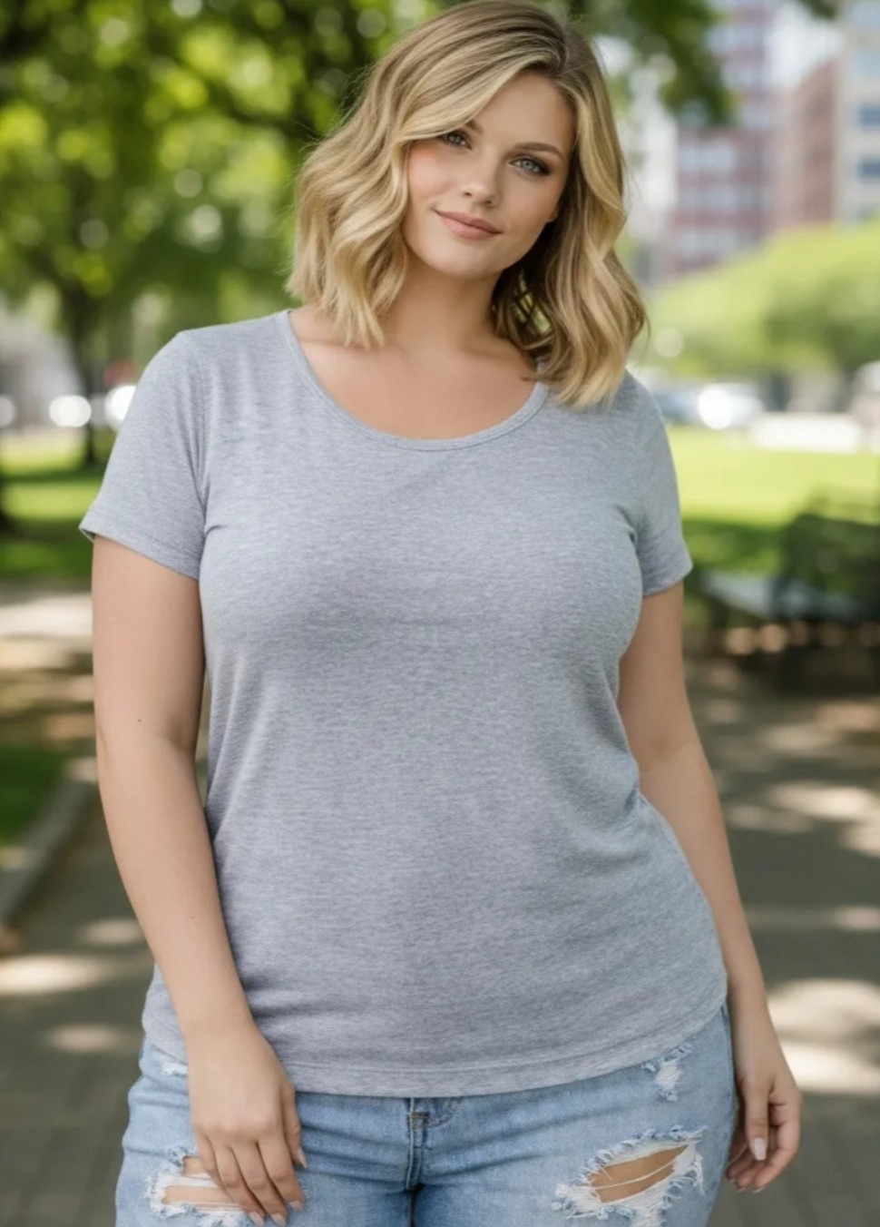 Remera Modal Soft Viscosa Talles Grandes - Imagen 2