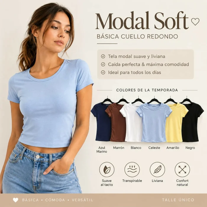 Remera Redondo Modal Soft