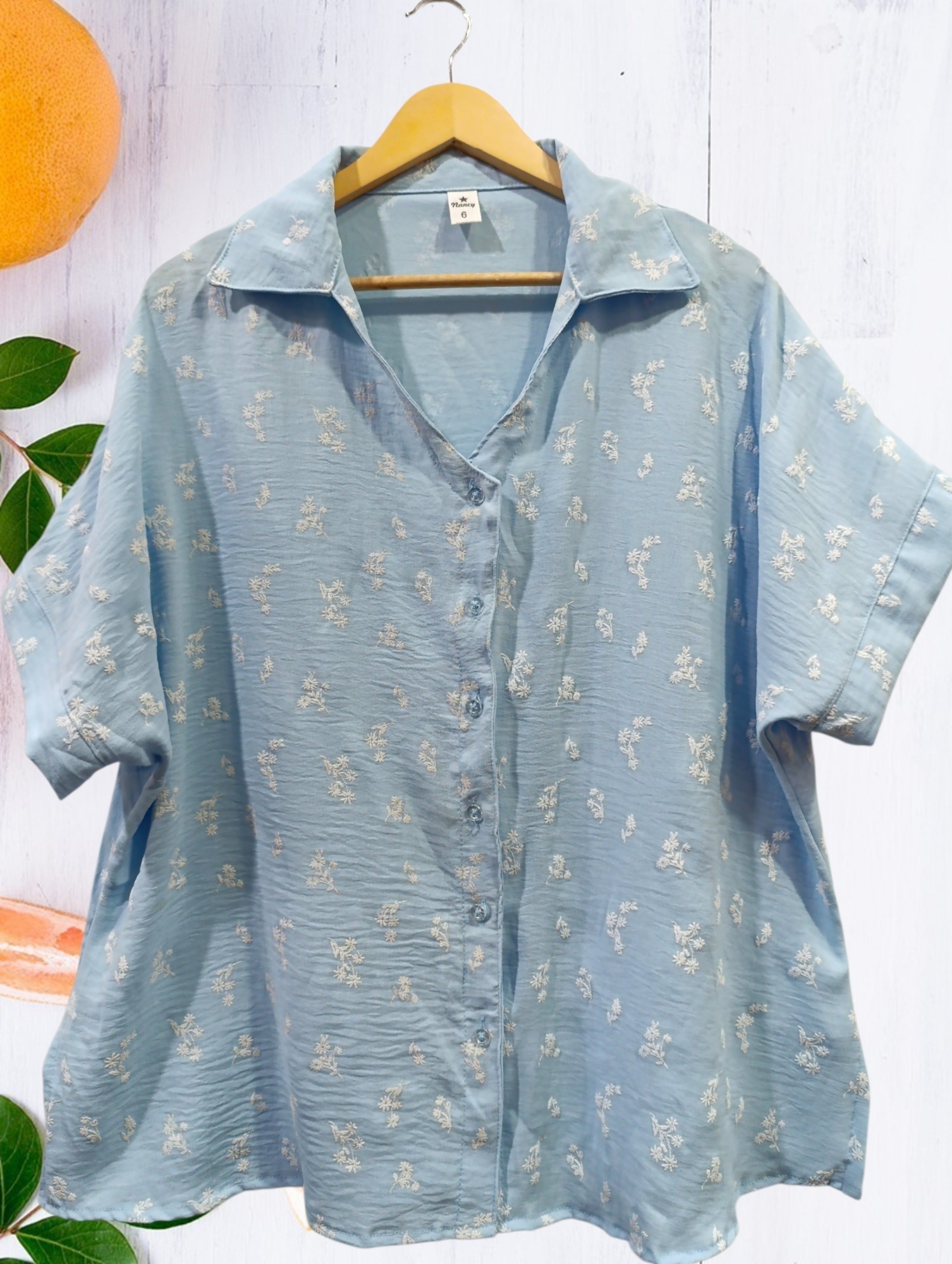Camisa Cey Bordado Talles Grandes - Imagen 2