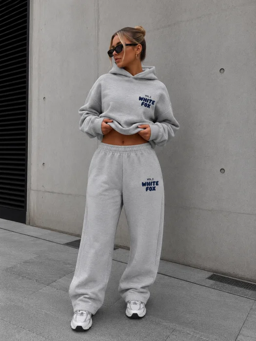Conjunto Oversize White Fox Gris Melange Promo