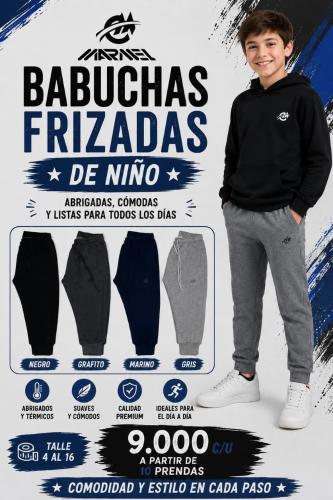 Babuchas de Friza Peinado Talles 4 al 16