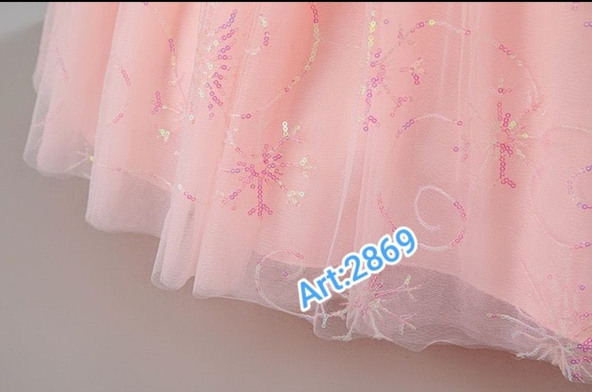 Vestido Larga 2869 Rosa - Imagen 4