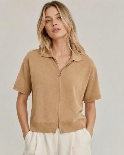 Remera Tejida Doble Cierre Idalia