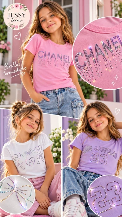 Remera Brillos Tornasol