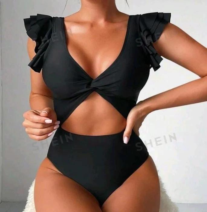 Mallas y Bikinis Tiro Alto