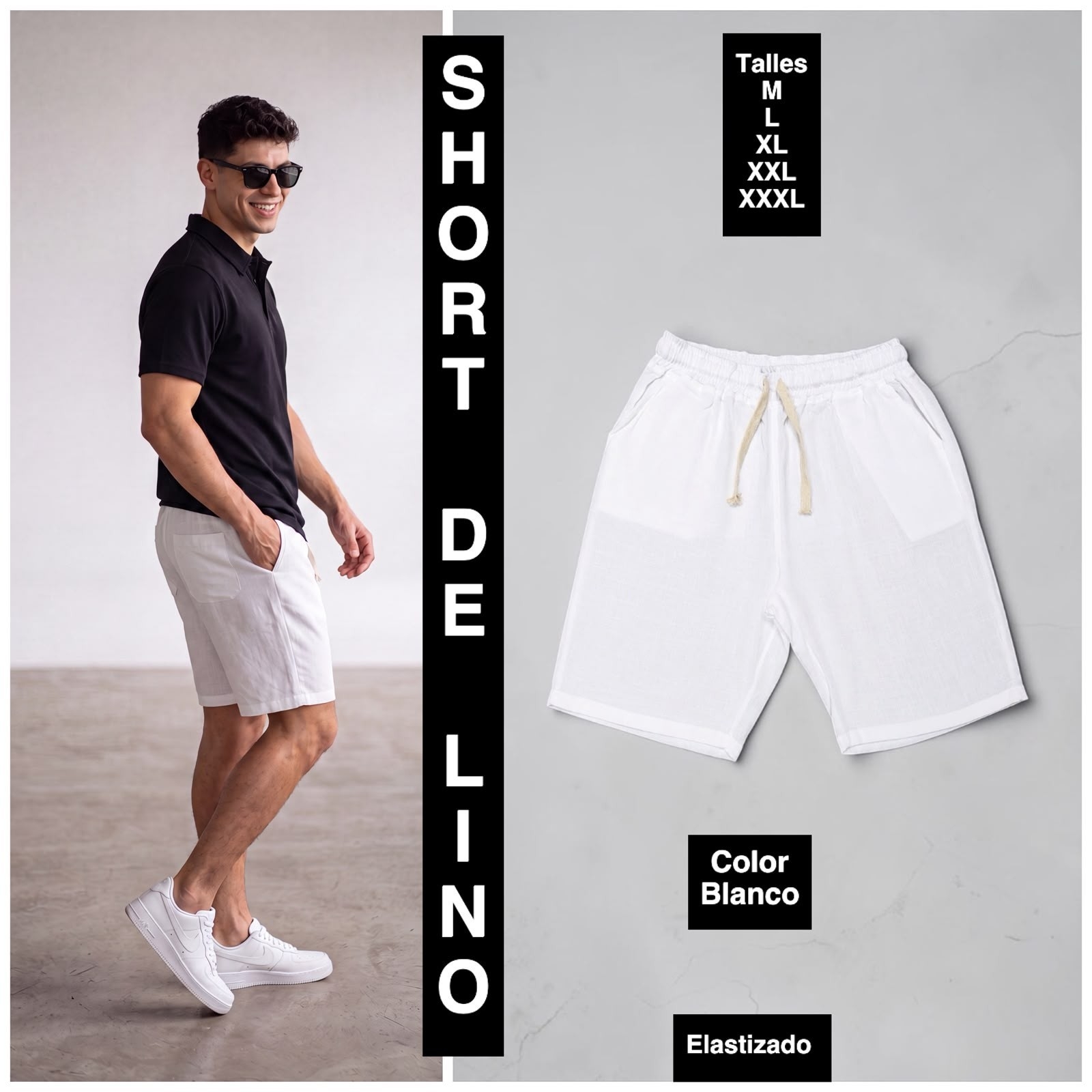 Short de Lino - Imagen 3