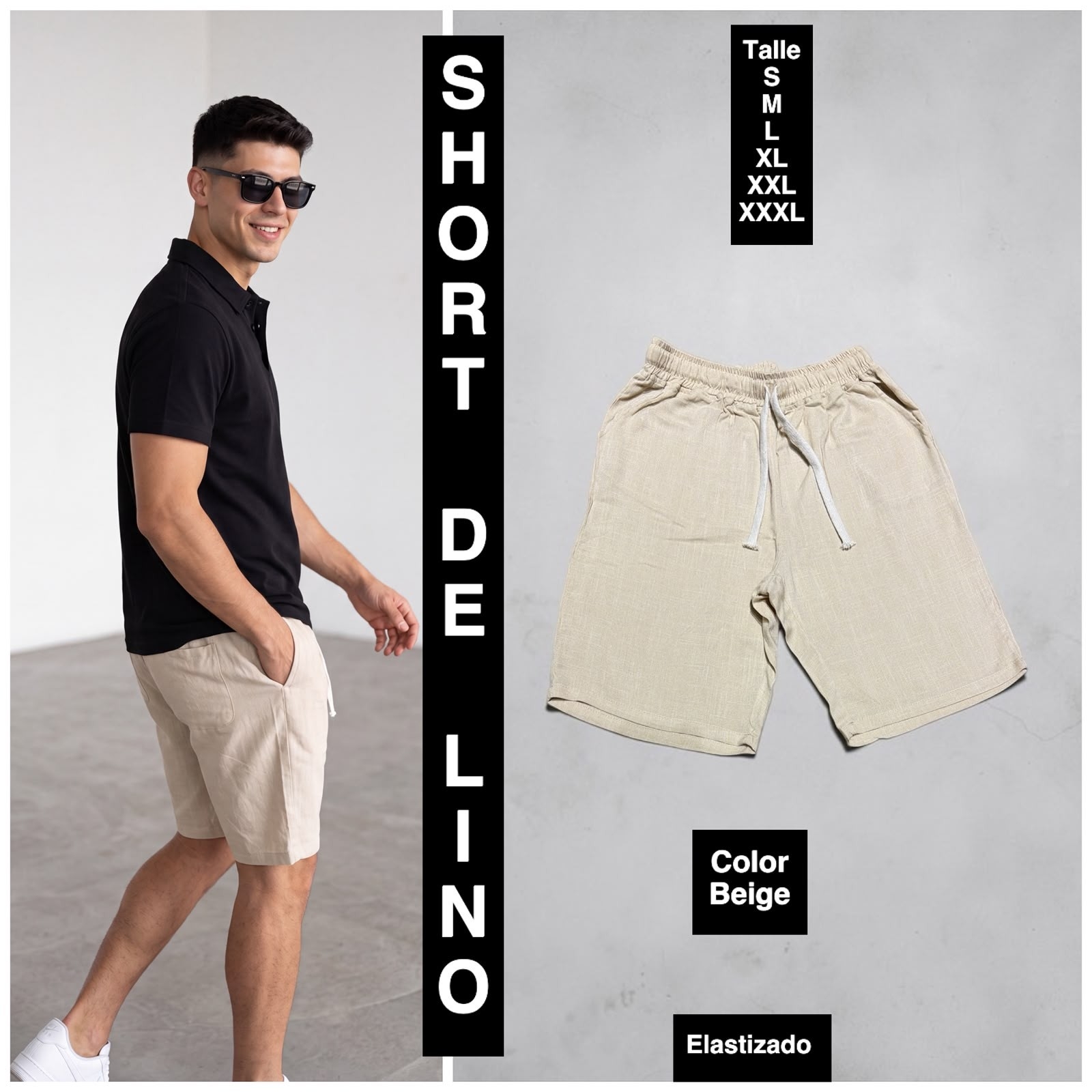 Short de Lino - Imagen 3