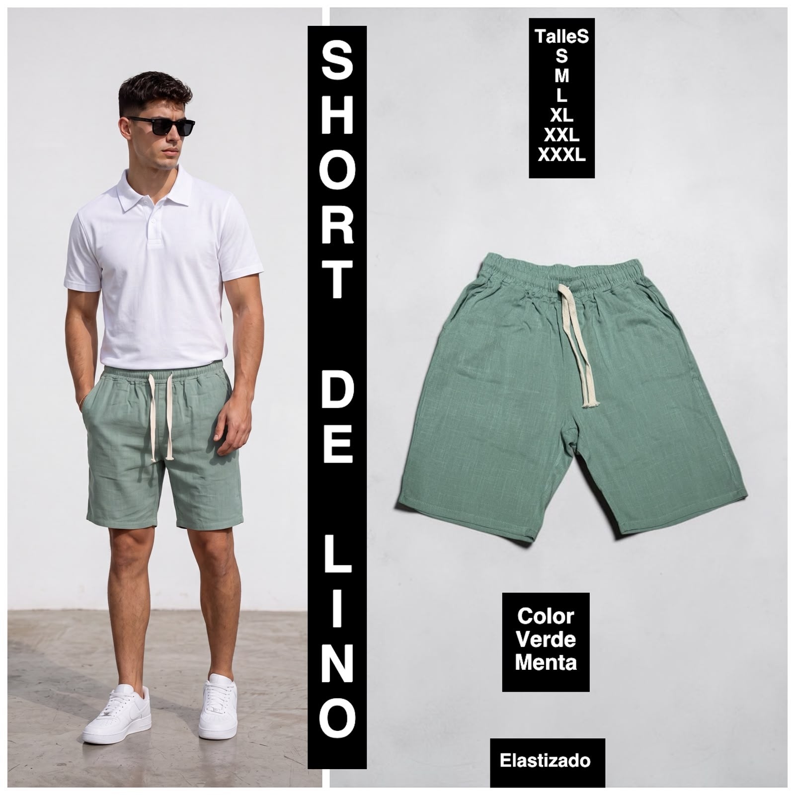 Short de Lino - Imagen 3
