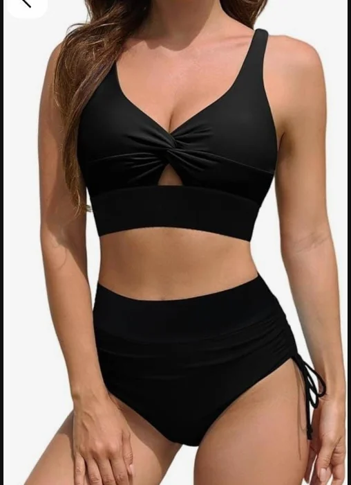 Mallas y Bikinis Tiro Alto