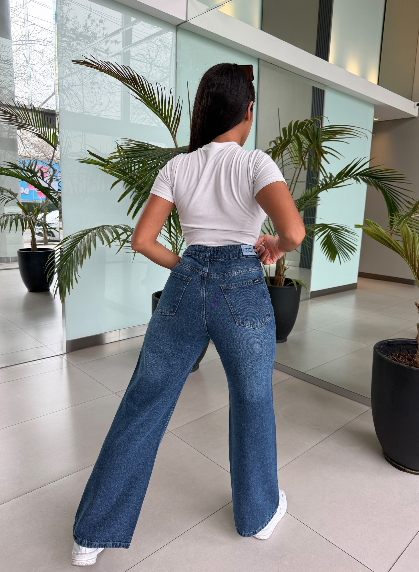 Wide Leg Rigido Azul - Imagen 2