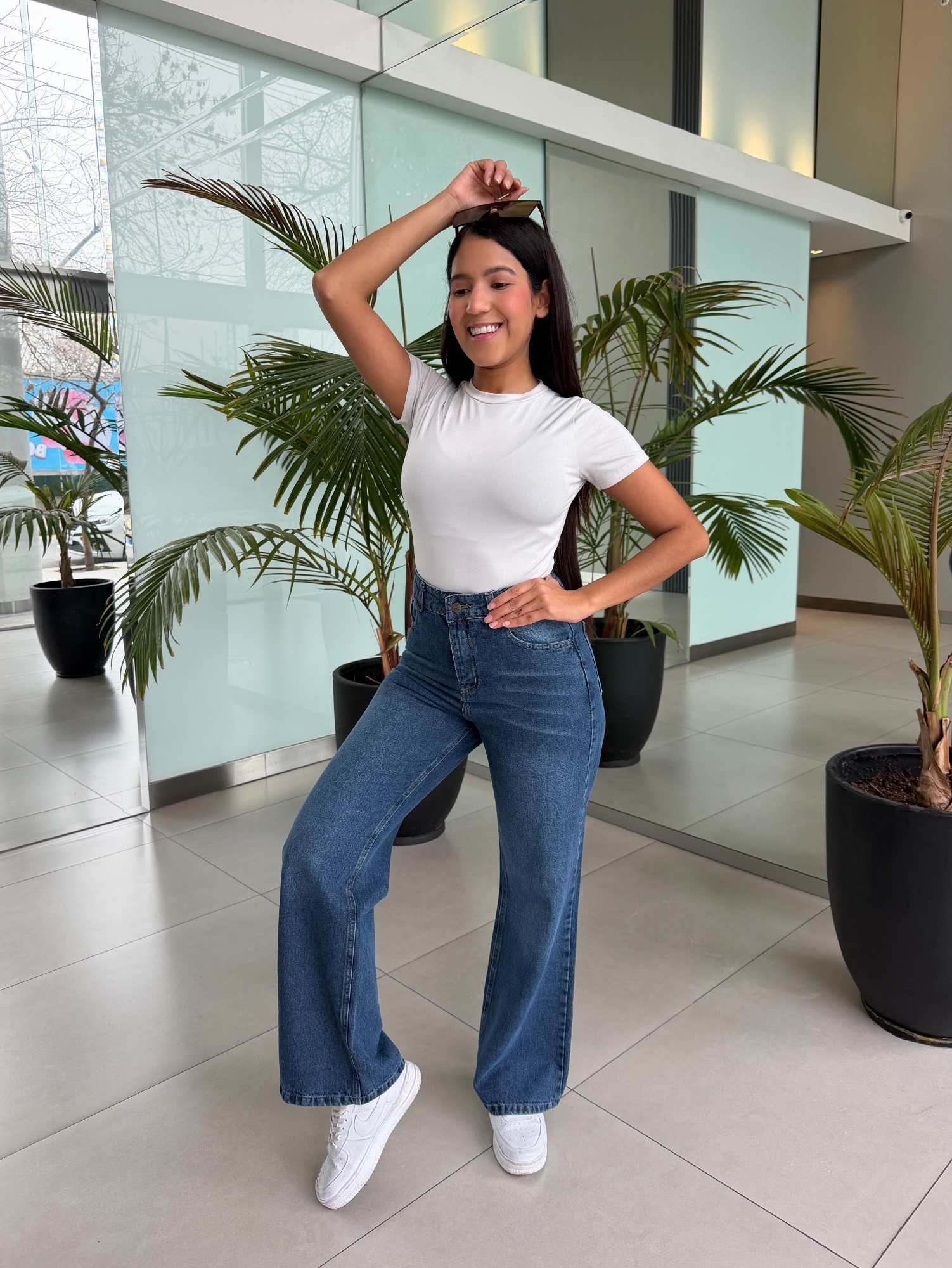 Wide Leg Rigido Azul - Imagen 3