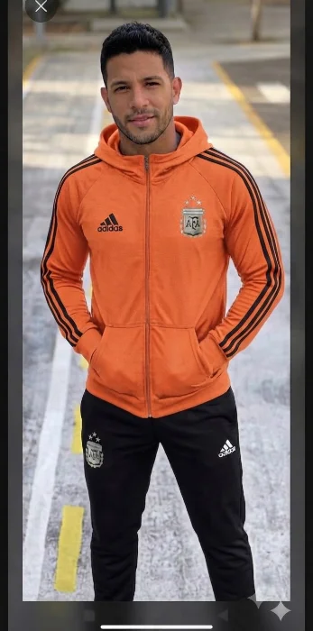 Campera Naranja Adidas
