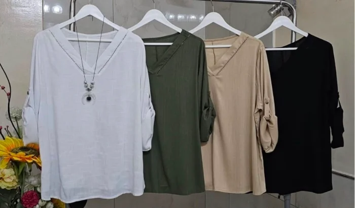 Camisola de Lino con Spandex