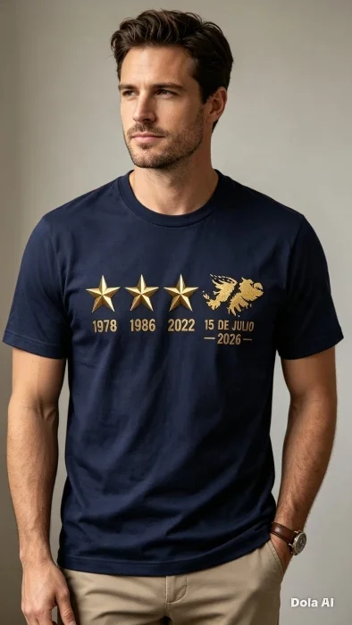 Remeras Jersey Algodon Peinado 24.1con las Islas Malvinas