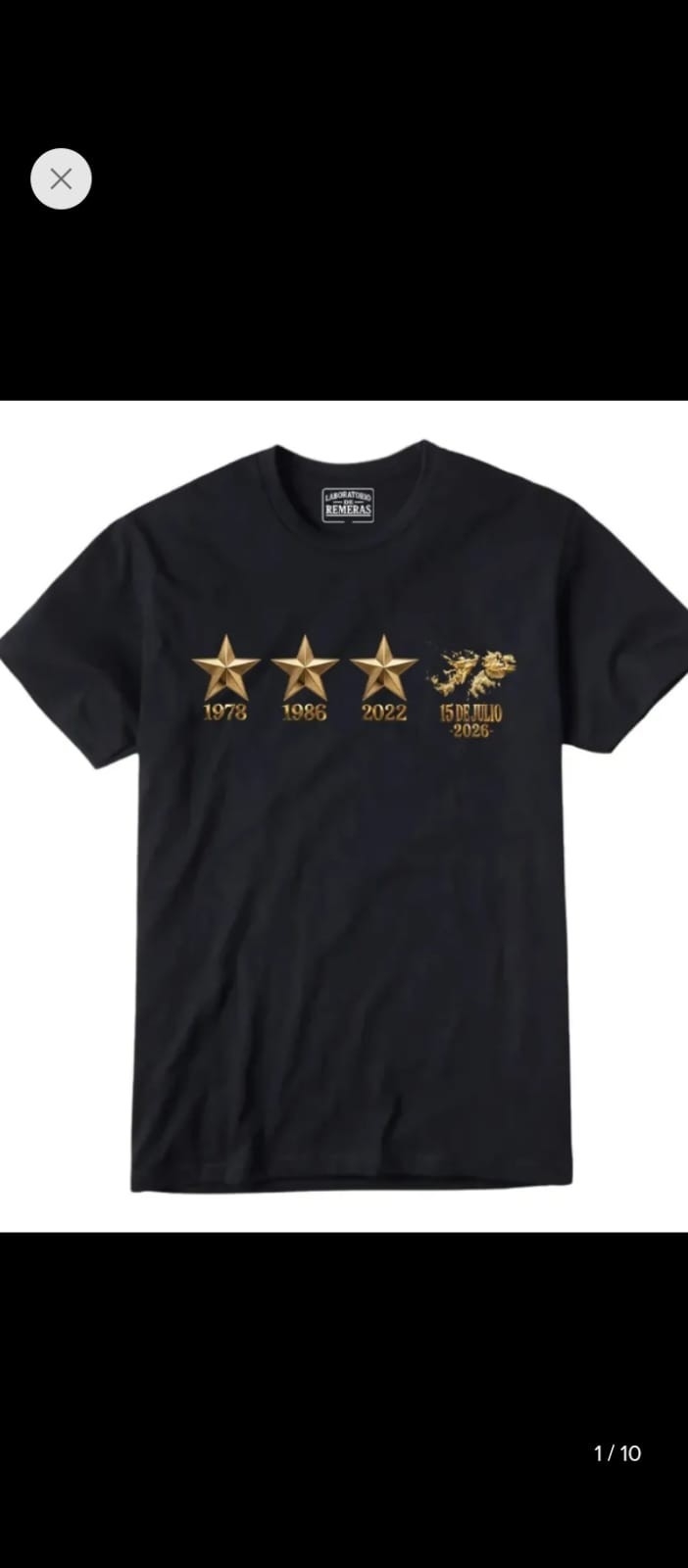 Remeras Jersey Algodon Peinado 24.1con las Islas Malvinas - Imagen 2