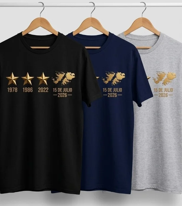 Remera Malvinas Argentinas Estrellas Adulto