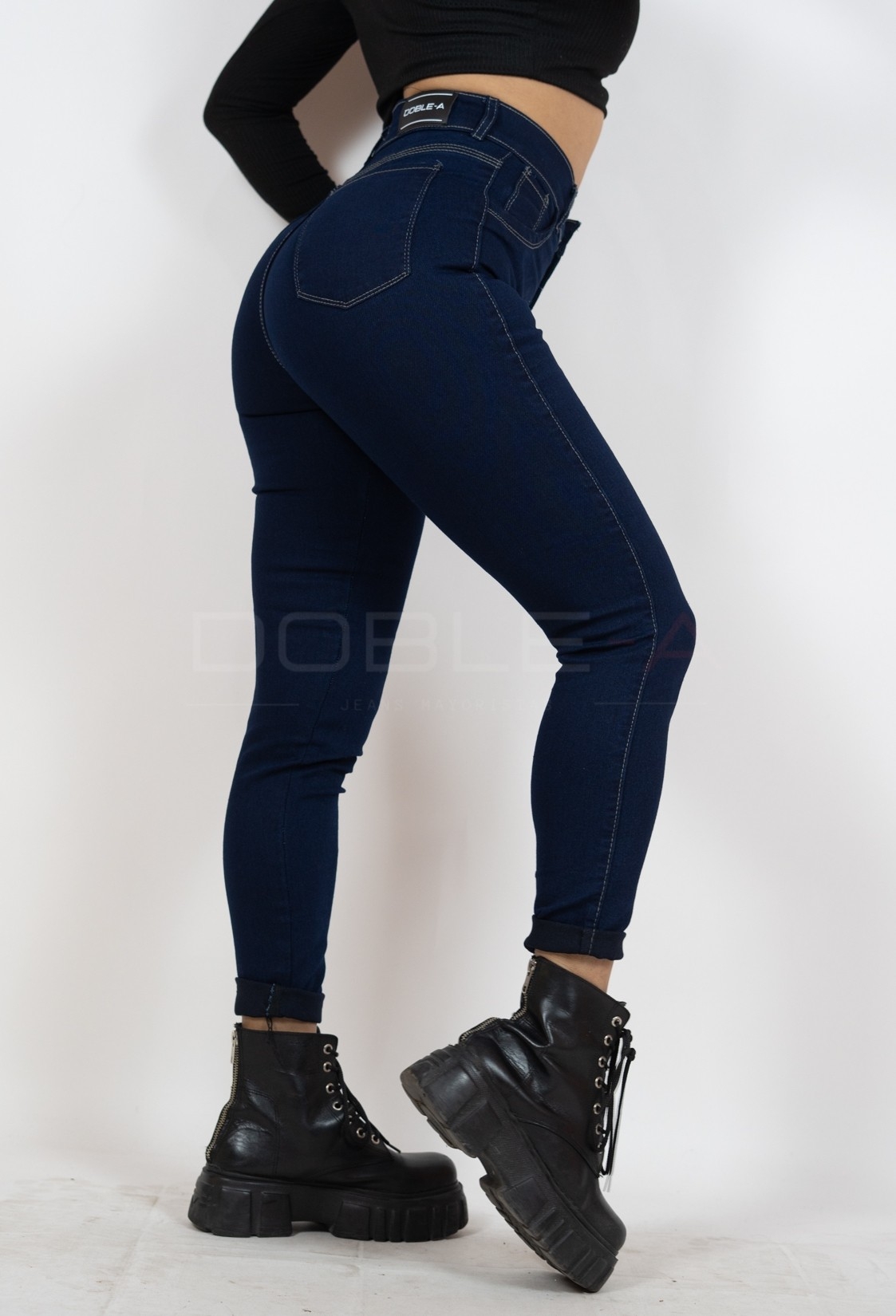 Pantalón Blue Whale! Tiro Alto Elastizado - Imagen 9