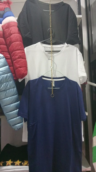 Remera de Algodón Peinado De1 al 5 Blanco y Negro Lizos y Estampado