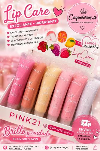 Lip Cara Hidratante Exfoliante Pink21