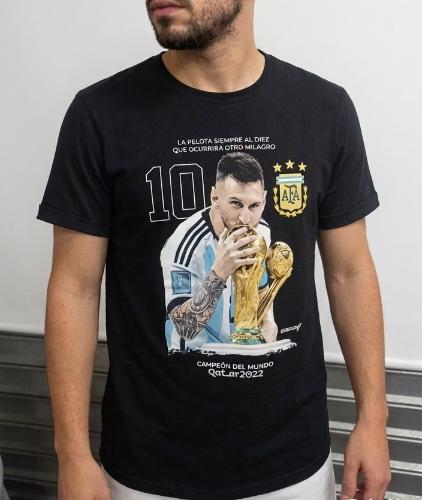 Liquidacion Remera Messi Algodon Peinado 24/1