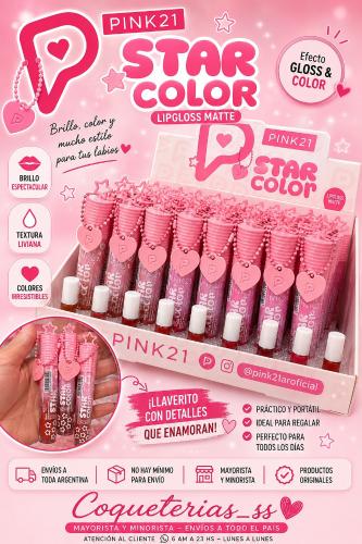 Lip Gloss Matte Pink21